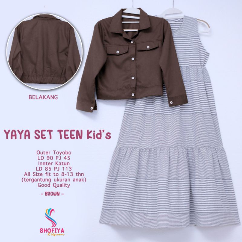 YAYA SET TEEN ORIGINAL BY SHOFIYA KIDS