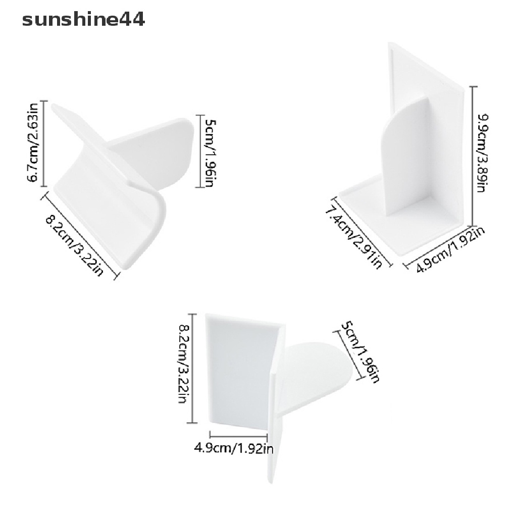 Sunshine 3Pcs Plastik Kue Cream Penghalus Pemotong Adonan Scraper Padd Baking Cutg Tool.