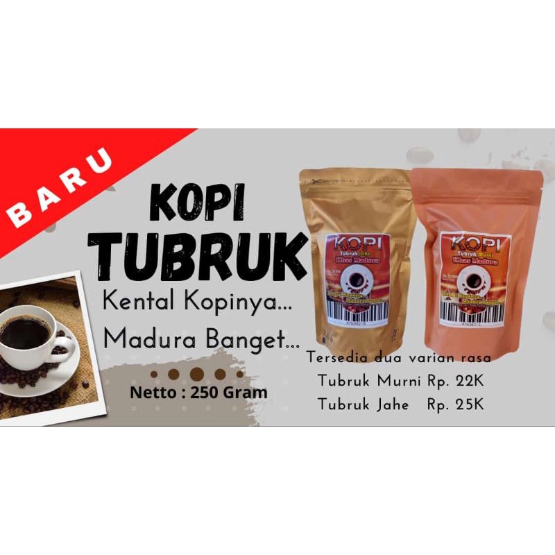 

kopi tubruk Ashli khas madura dan tubruk jahe