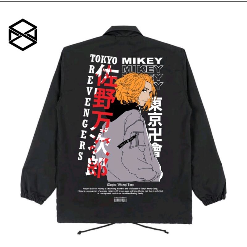 (COD) Jaket Perasut Mikey Tokyo Revengers Original Terbaru Jaket Coach Dobujack