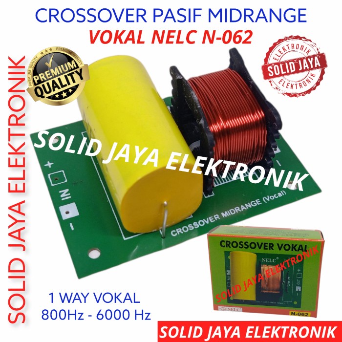 Crossover Pasif Vokal Crossover Vokal 1 Way Middle Nelc N-062 Asli