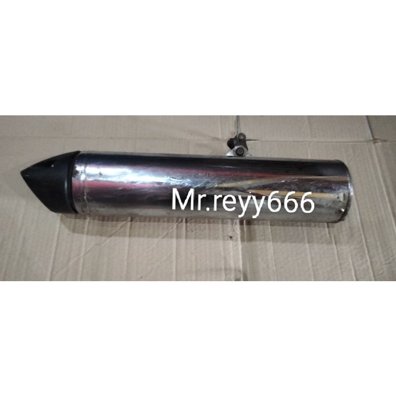 silincer/tabung knalpot standar satria Fu, original.