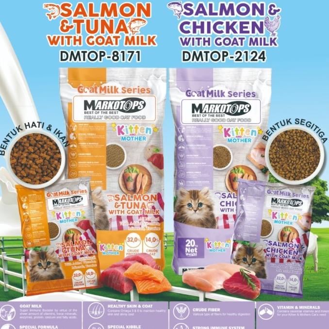 Markotops Kitten Mother Dryfood Repack 1 kg - Makanan Induk Anak Kucing Cat Dryfood