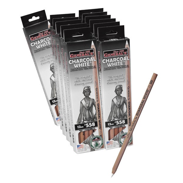 

Charcoal General'S Charcoal White Pencil