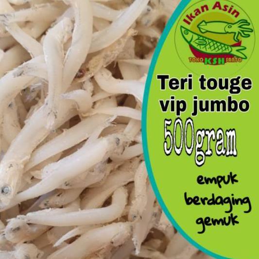 

☑ Ikan asin teri touge vip jumbo-500gram ♢