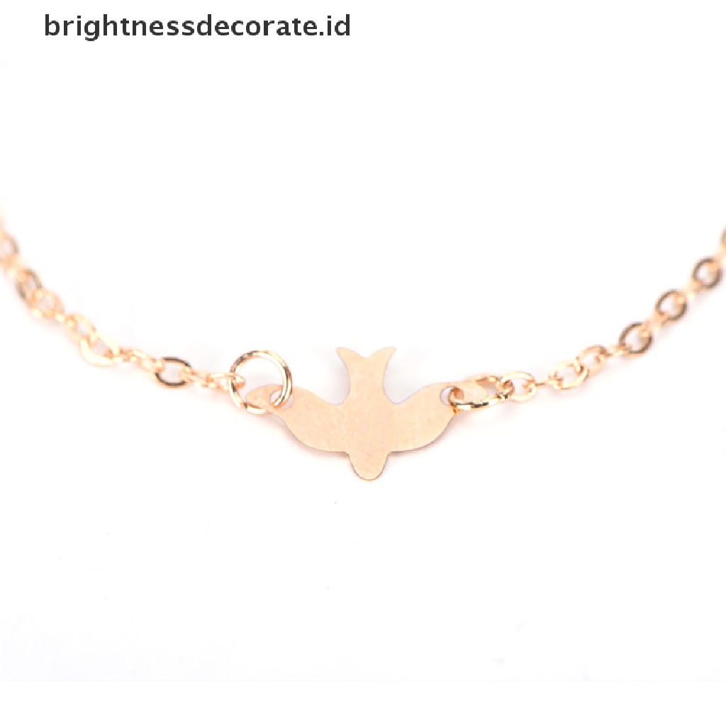 [Birth] Tiny Peace Dove Bracelet Soar Flying Birds Bracelet Gelang Burung Walet Lucu [ID]