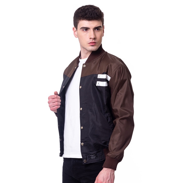 jaket pria PROMO JAKET PARASUT WINDBREAKER ORIGINAL BOMBER PARKA PRIA WATERPROOF - BLACK, XL(R5Y7) J