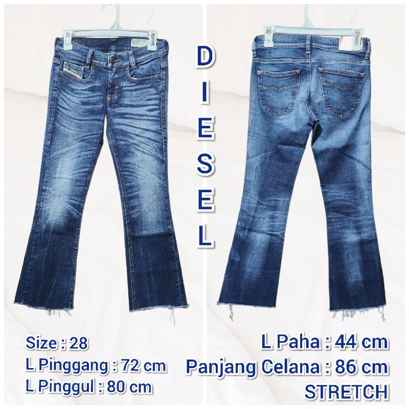 Preloved Celana Panjang Jeans Wanita Brand Diesel, die28