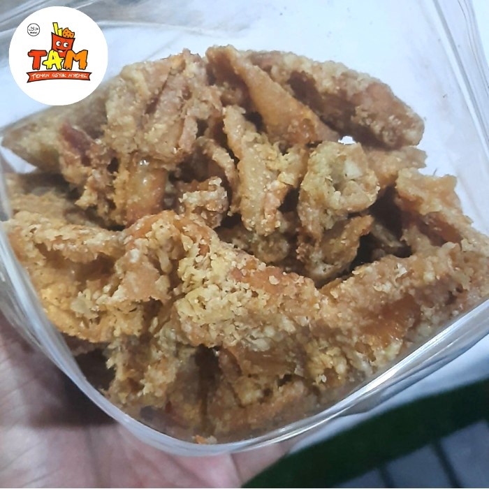 

Keripik Kulit Ayam Gurih Renyah 250 Gram - Tam Snack