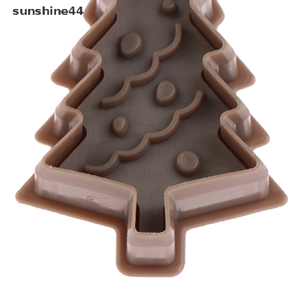 Sunshine 4Pcs/Set Cetakan Kue Kering Cookie Cutter Plastik Natal Baking Cookie Cutter.