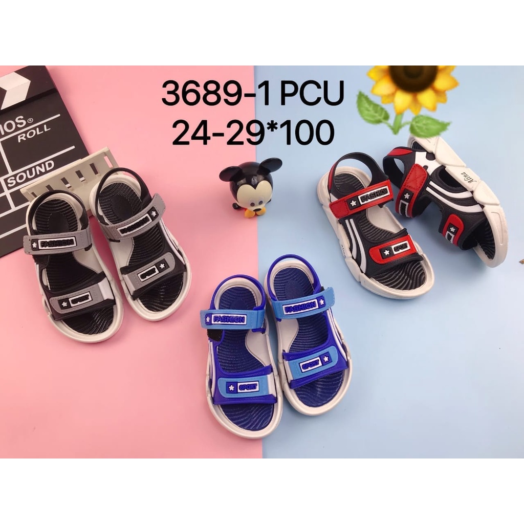 Sandal Karet Jelly Wedges Wanita import Model Terbaru Original Kekinian by AGUNG STYLE Balance 3689-1