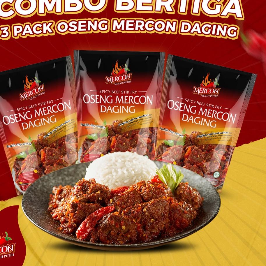 

RVN233 Mercon Merah Putih - Hemat Combo Bertiga || 3 x Oseng Mercon Daging ##