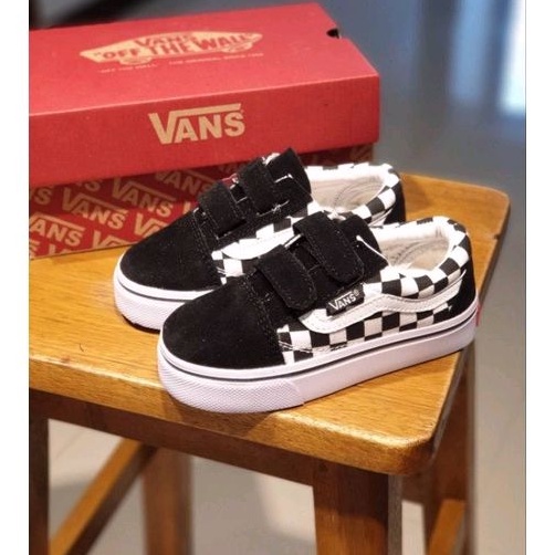 Sepatu Vans Anak Checkerboard Motif Catur Sepatu Sneaker Anak Laki Perempuan Unisex Premium Quality