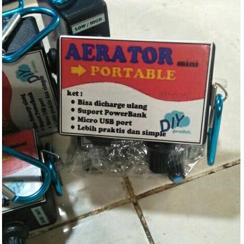Air pump 3v dc Aerator Airator Baterai Mesin Pompa Udara cas Portable rakitan