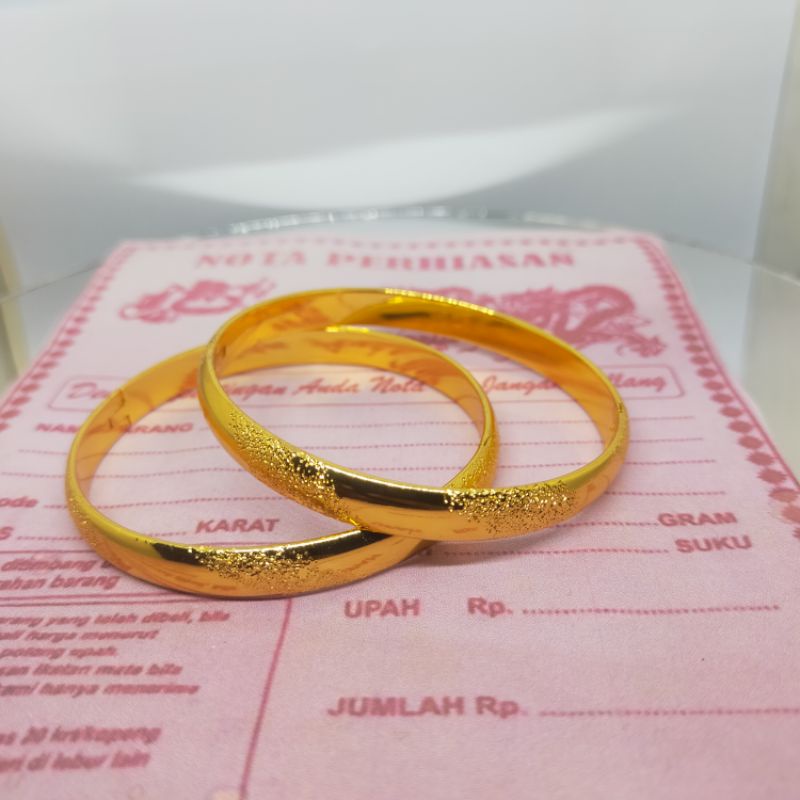 gelang tangan wanita keroncong pasir Arab terbuat dari emas asli,, gelang tangan keroncong pasir sep