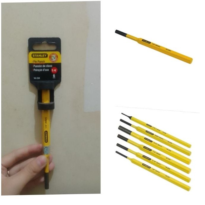 

Kol 16-234 Pin Punch Ukuran : 1/4" X 6Mm Stanley