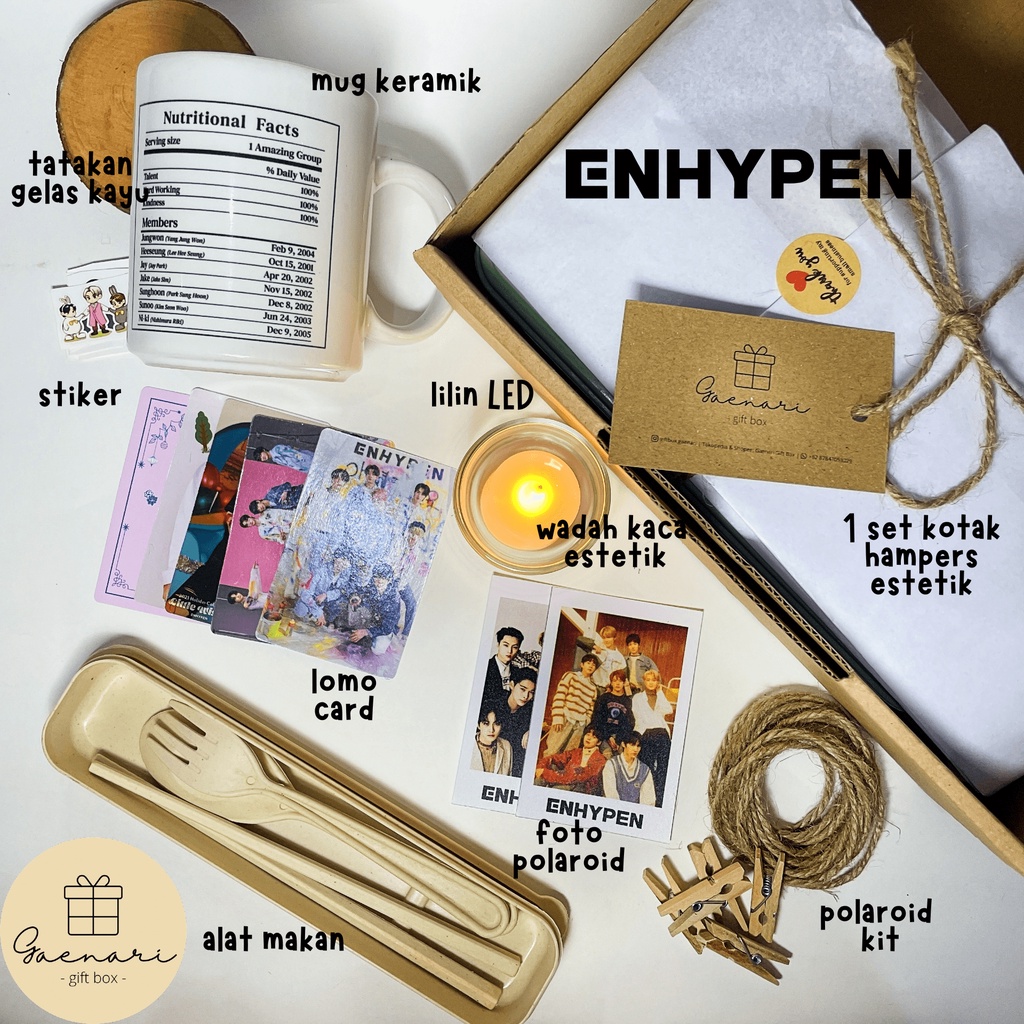 Gift Box ENHYPEN | Hampers ENHYPEN | Kado ENHYPEN | Hadiah ENHYPEN | Fan Kit ENHYPEN | Gift Box Kpop