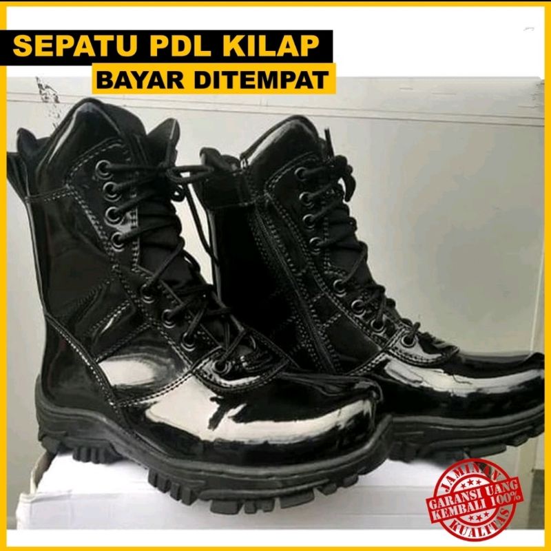 Sepatu Pdl Kilap TNI POLRI SECURITY SATPAM jatah