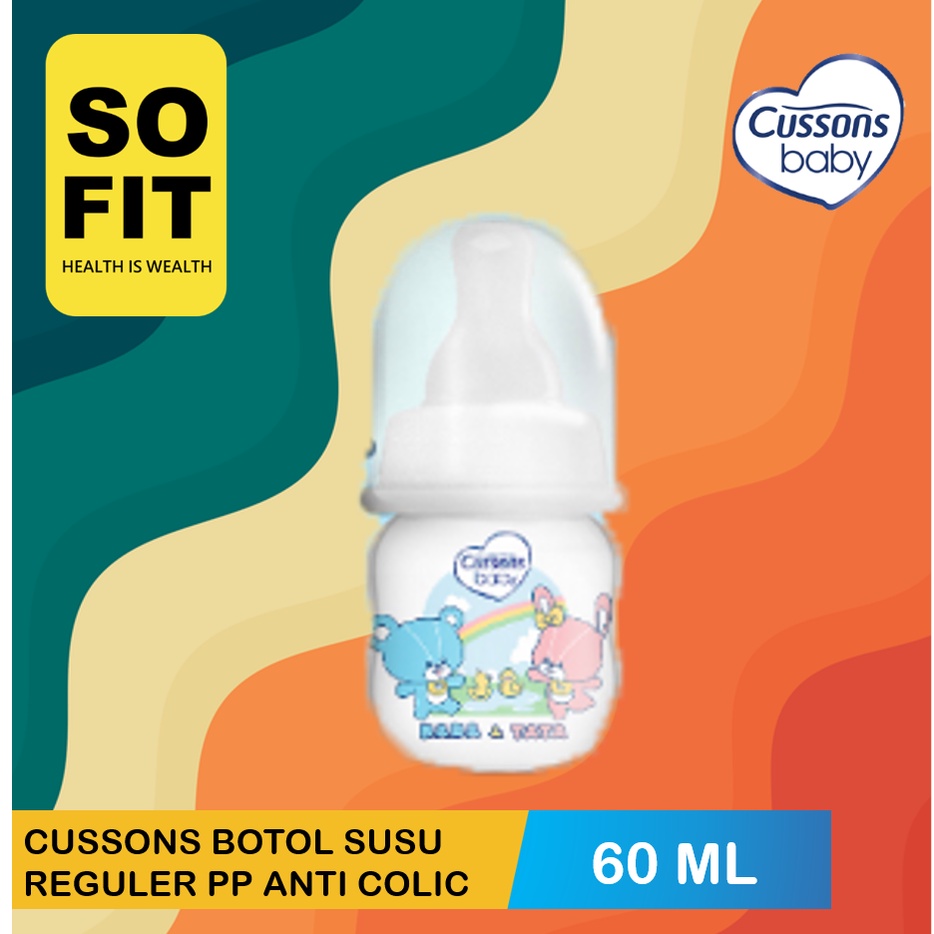 Cussons Baby Milk Bottle Reguler PP Anti Colic  60ml 125ml  250ml / Botol Susu  / Dot Bayi