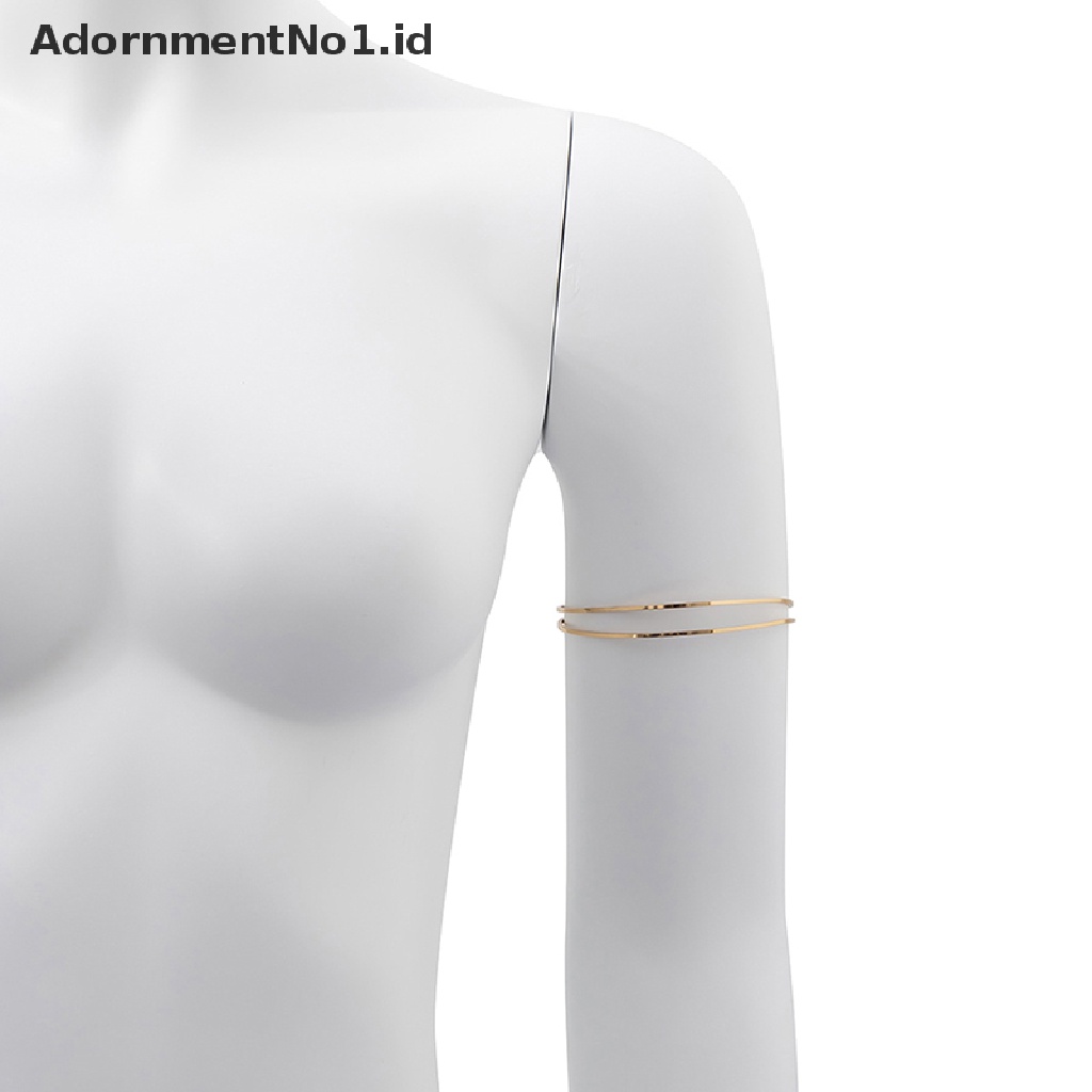 [AdornmentNo1] Punk Armlet Adjustable Upper Arm Cuff Minimalist Bangle Armband Gelang Lengan [ID]