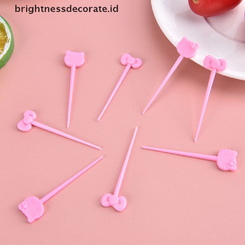 [Birth] Garpu Buah Lucu Kartun Anak Snack Kue Dessert Pick Tusuk Gigi Dekorasi [ID]