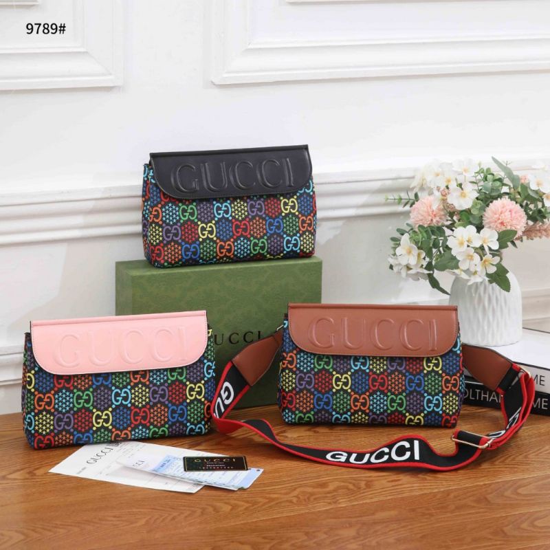 Gucci Sling Bag Psychedelic Print GG Coated Canvas