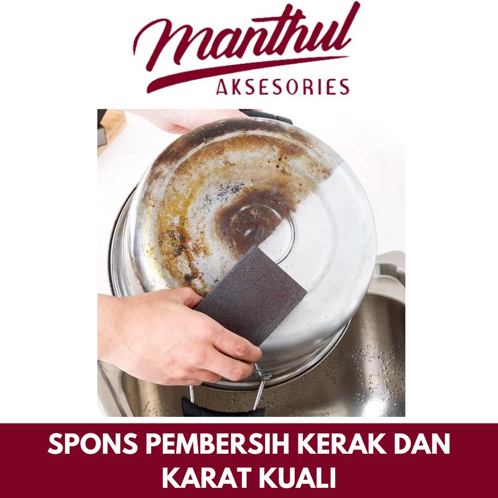 SPONS PEMBERSIH KERAK DAN KARAT KUALI/ NANO DIAMOND CLEANER SPONGE