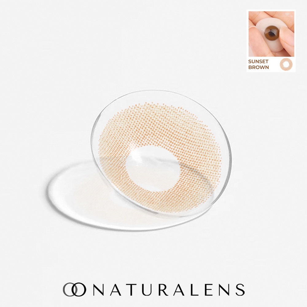 Naturalens Latte Brown Monthly Softlens Biomoist (0 sd -10) Contact Lens