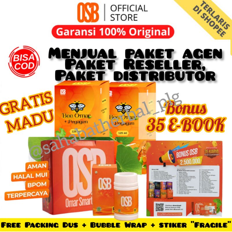OSB VITAMIN OTAK Anak dan Dewasa ORI FREE EMAS MINI 24K Vitamin Speech Delay