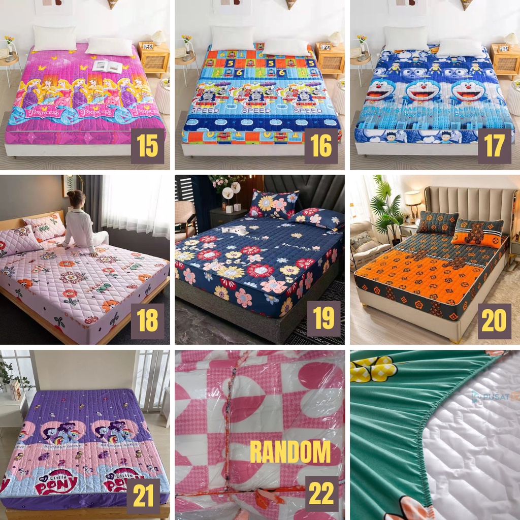 Sprei Waterproof / Sprei Protector bermotif / Sprei anti air ukuran  120x200CM