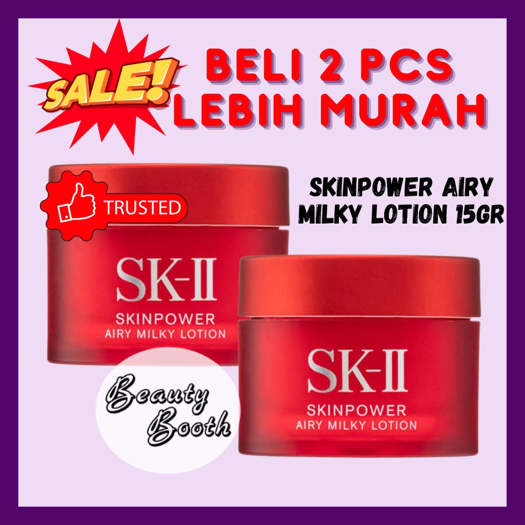 SK-II SKII SK2 SK II Skinpower Airy Milky Lotion 15gr 2PCS Lebih Murah