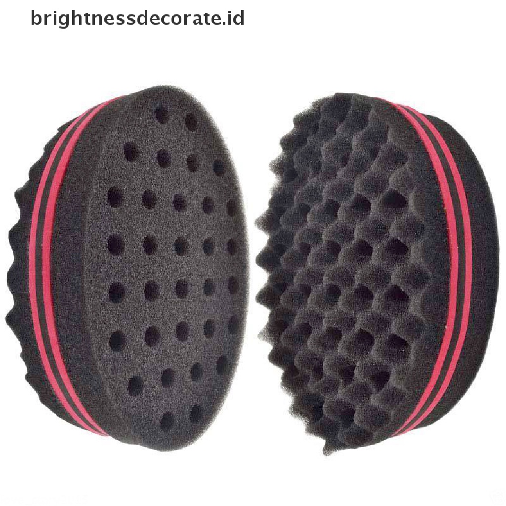 [Birth] Black Man Hair Braider Twist Sponge Cemara Afro Rambut Gimbal Curl Brush Sponge Barber [ID]