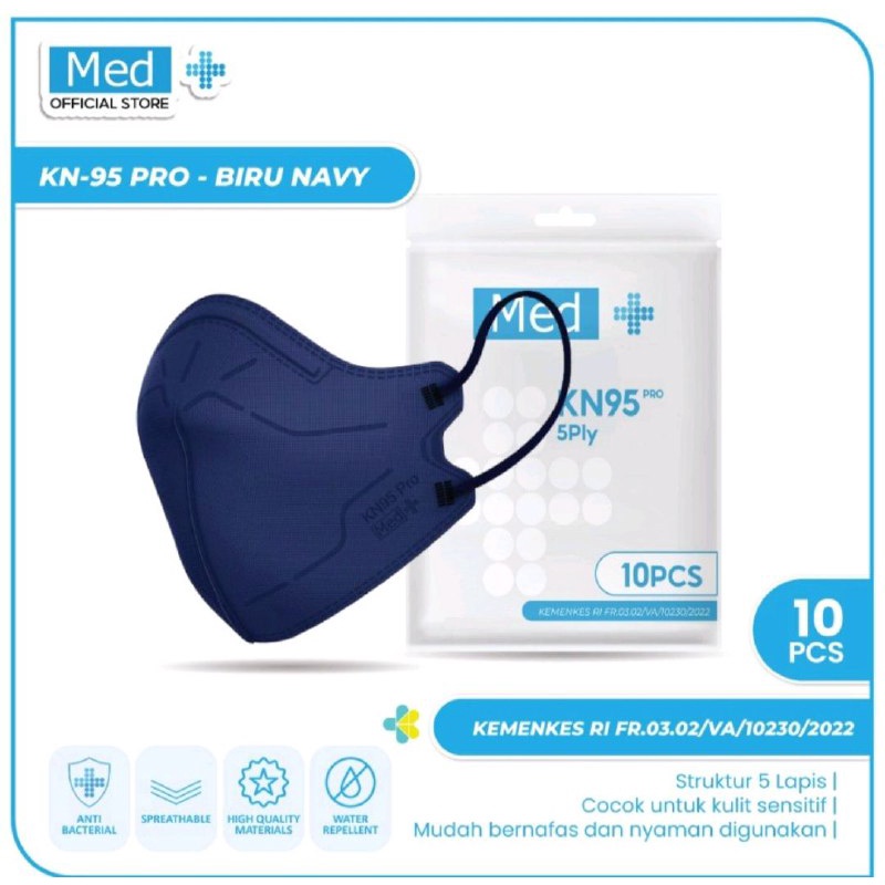 MASKER KN 95 5PLY MEDIS - MASKER PELINDUNG - MASKER KN 95 ISI 10 PCS