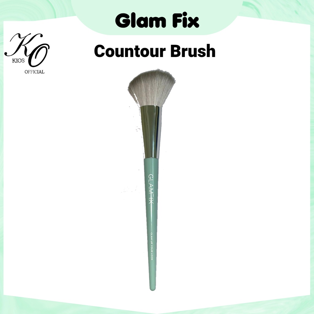 Glam Fix Flawless Powder Brush | Countour Brush | Fan Brush | Highlighter Brush | Eyebrow Brush | Eyeshadow Blending Brush