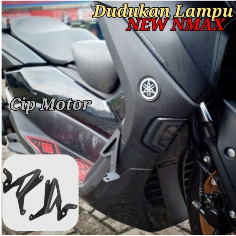 Breket dudukan lampu di bordes dudukan lampu tembak Nmax New 2020