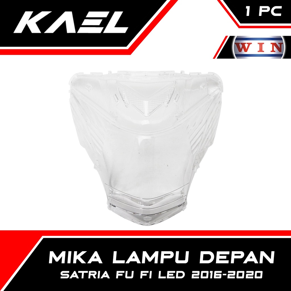 WIN Mika Lampu Depan Suzuki Satria FU 150 FI 2016 2017 2018 F1 Kaca Reflektor Headlamp Head Lamp