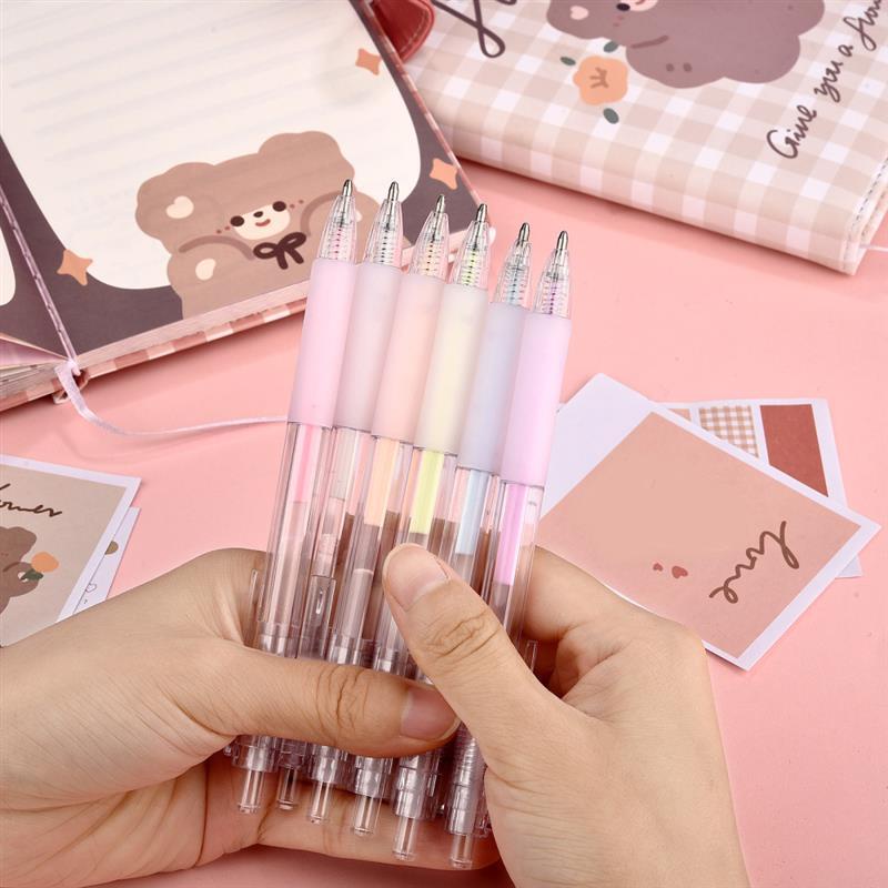 Warna Acak DIY Scrapbooking Handmade Lem Stik Sekolah Kantor Supply Perekat Lem Warna Permen Cepat Kering Glue Pen Dispensing Pen Alat Tulis Siswa Perlengkapan Sekolah