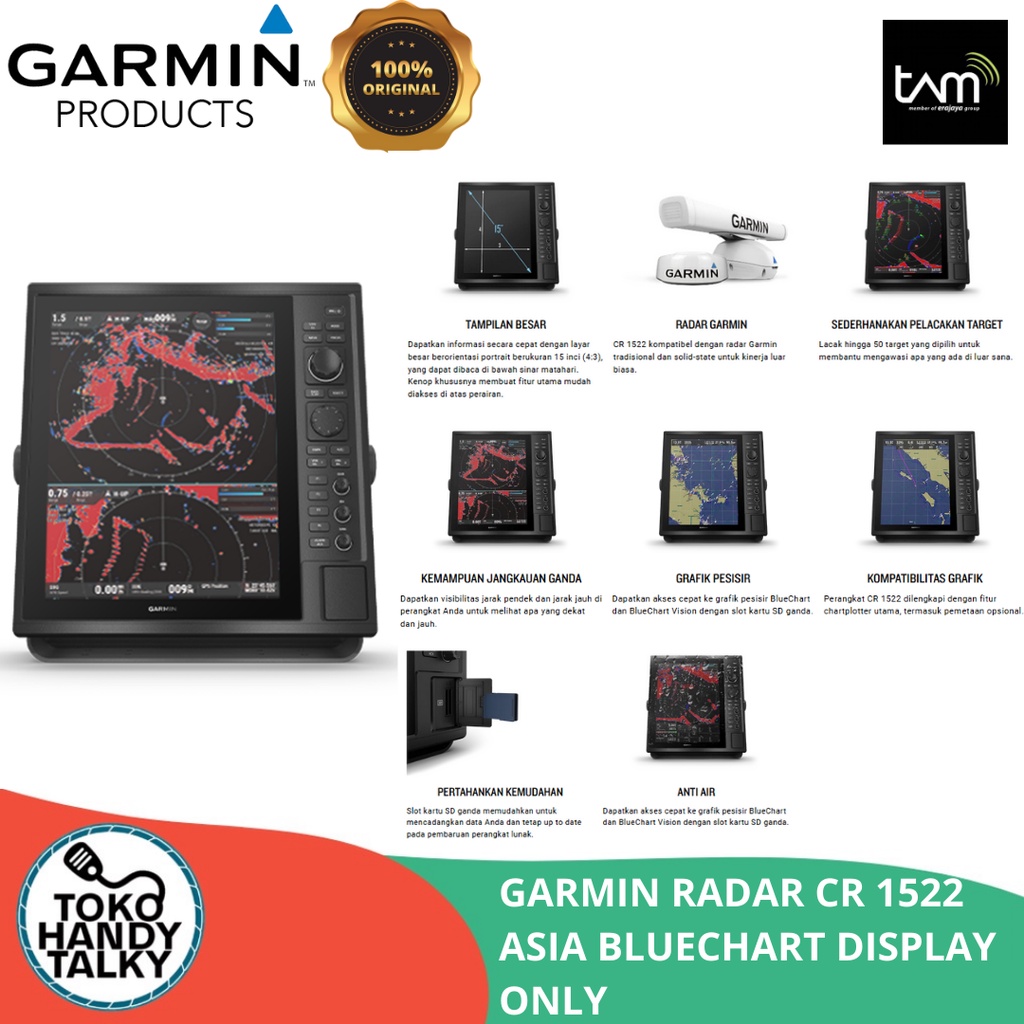 GARMIN CR 1522 ASIA DISPLAY UNIT ONLY GARMIN RADAR CR 1522 ORIGINAL