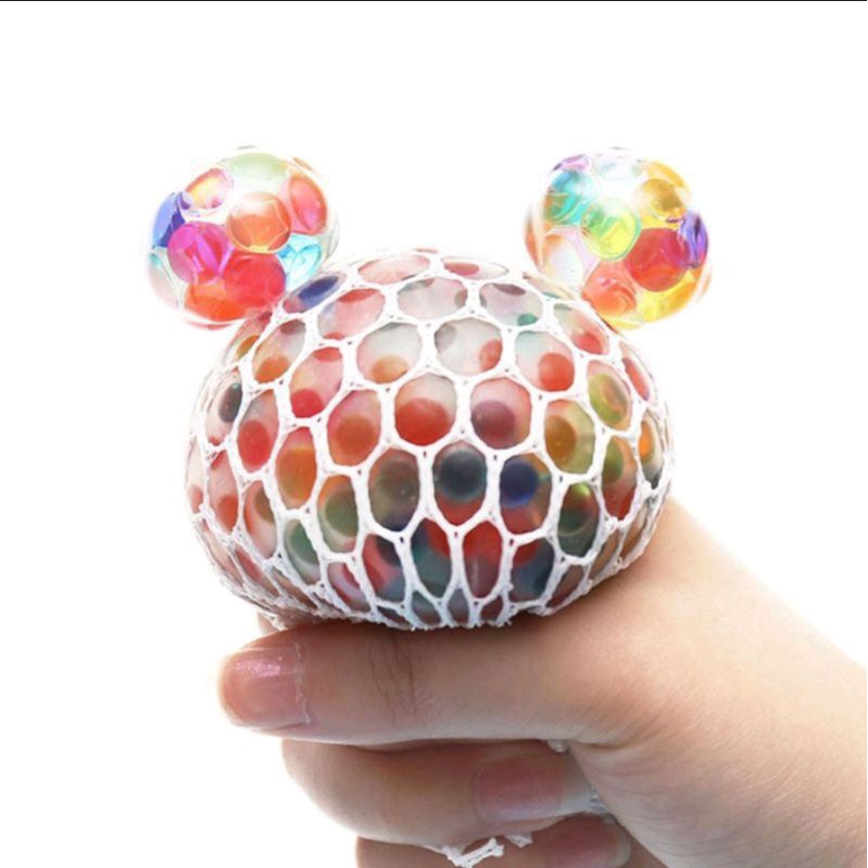 TERMURAH Squishy Mesh Ball / Bola Anggur Pencet Anti Stress Jaring / Edukasi