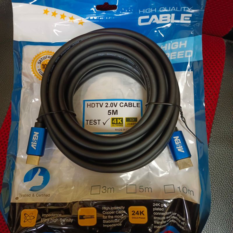 Kabel HDMI 5Meter 4K ULTRA HD Premium Versi 2.0