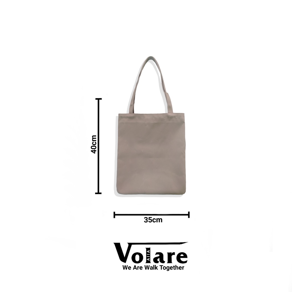 Volare - Tote Bags Kanvas Pria Dan Wanita Walk Together