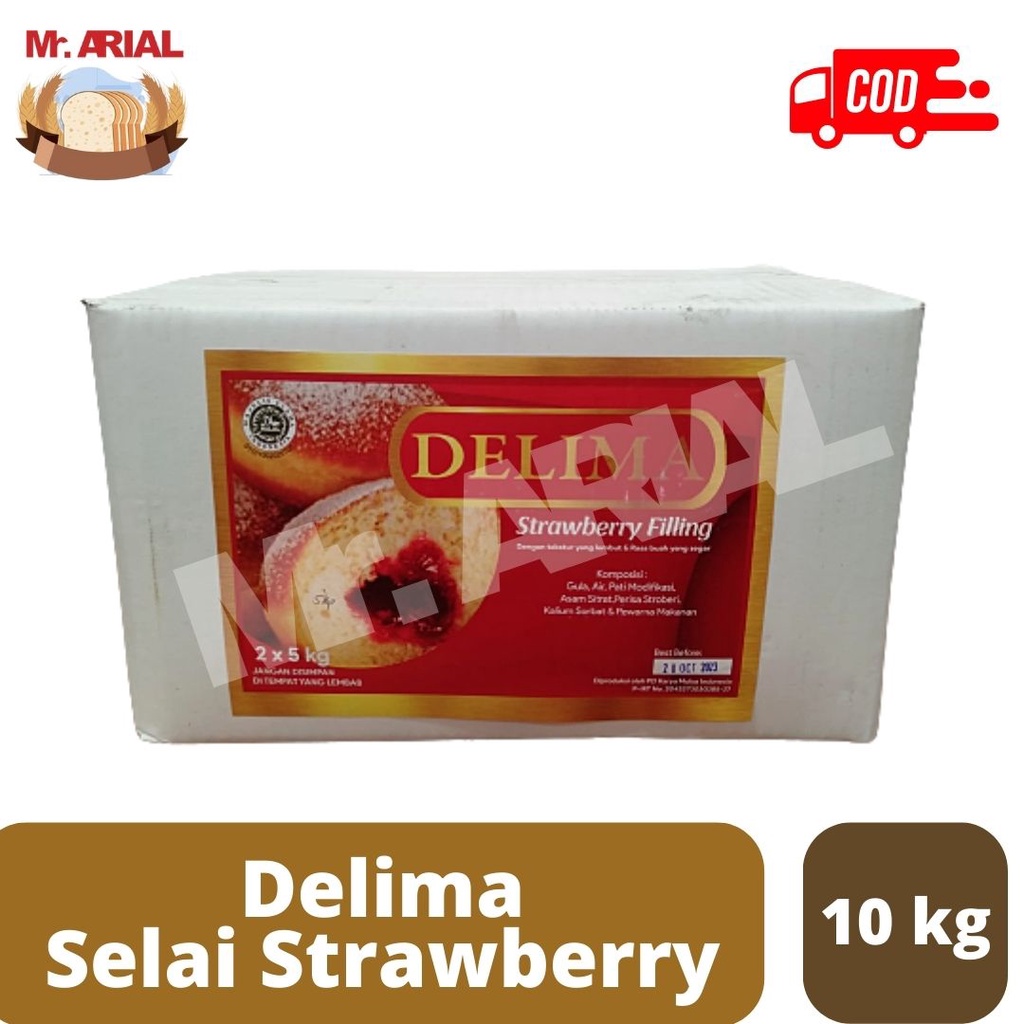 

Selai Strawberry DELIMA/ Selai Roti / Strawberry Filling 10kg/