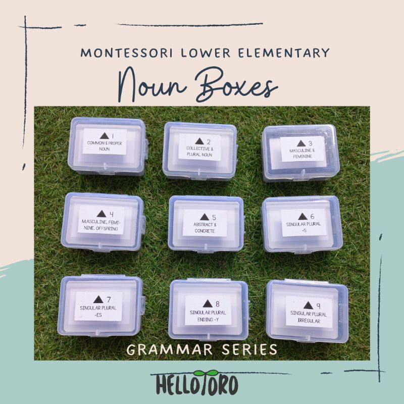 Montessori Grammar Boxes Noun