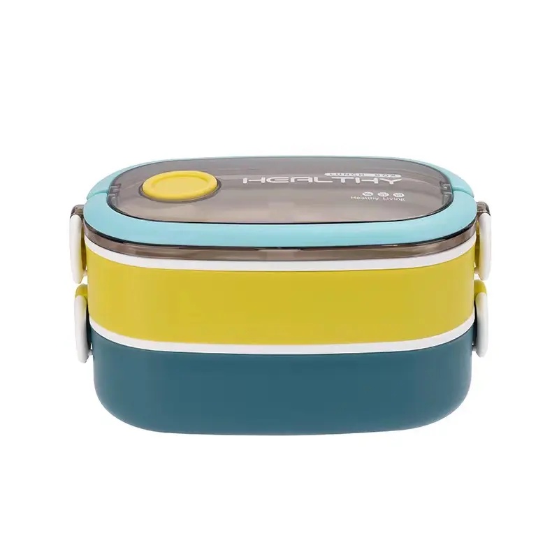 KOTAK MAKAN TERBARU TWOLAYER LUNCHBOX TEDEMEI 1600 ML KODE 8530