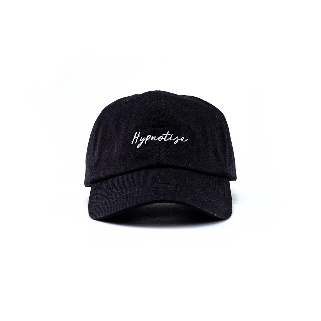 Choruswords Caps - Hypnotige | Polo Cap | Topi Pria | Topi Unisex | Topi Baseball | Topi Black | Hit