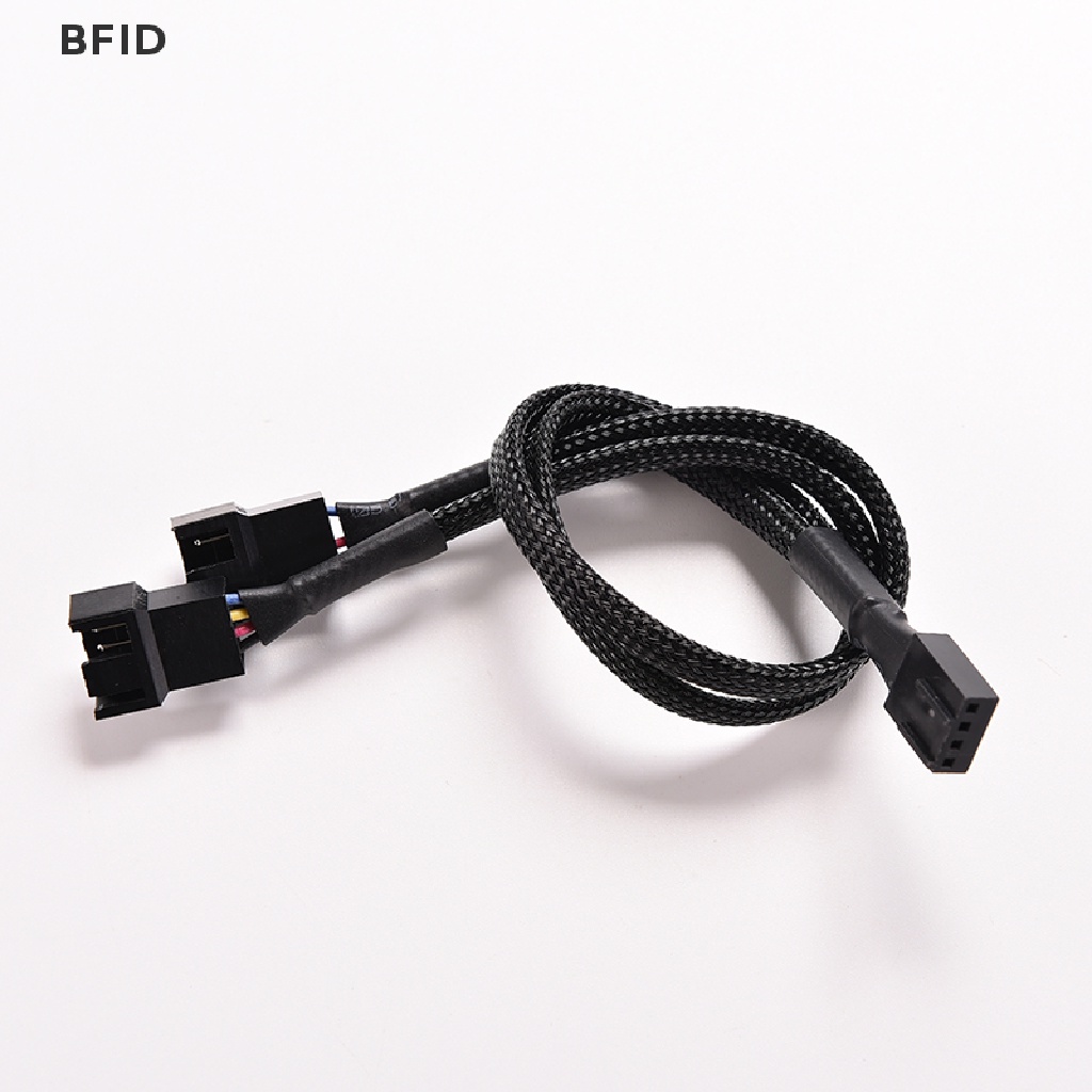 [BFID] 4pin PWM Ke Dual PWM Komputer Cas Kipas Power Berlengan Y-Splitter Kabel Adaptor [ID]