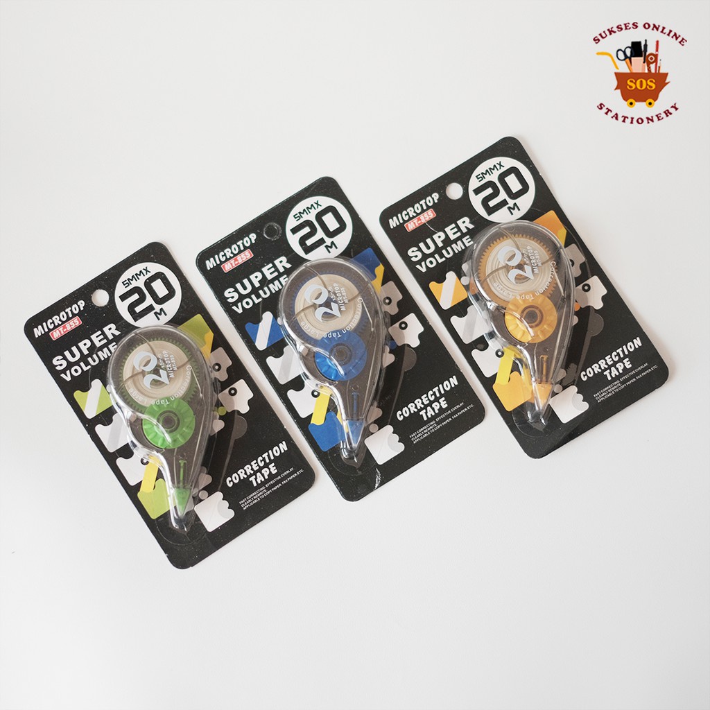 

GG Correction Tape MICROTOP MT-855 / Tipex Roll / Tipex Kertas/Pita Koreksi/Tipx