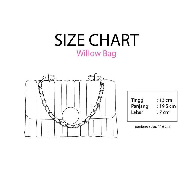 Tas Wanita Shoulder Bag Willow Black Merche