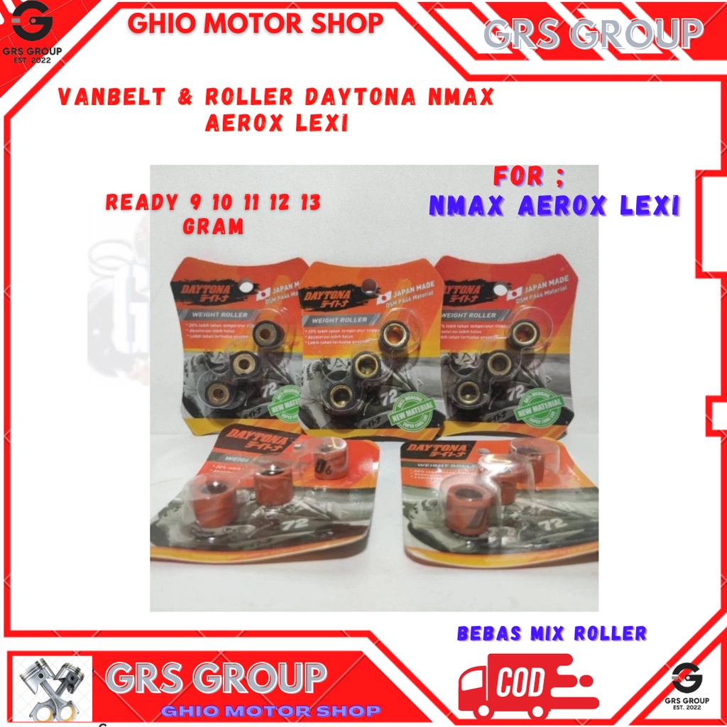 Roller Roler Loler Daytona Racing Nmax Aerox Lexi Xeon Freego Mio M3 New Soul GT Fino 125 XRide Mio S Mio z Xeon Karbu Xeon fi Fino 125 Grande