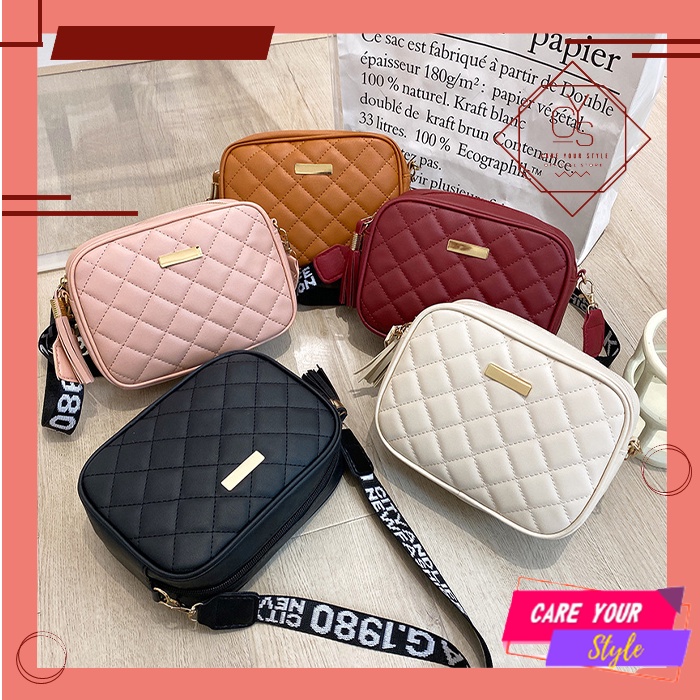 CYS Tas Selempang Wanita Sling Bag Import Berkualitas Tas Selempang Wanita Fashion Korea Tas Cewek Hang Out T293